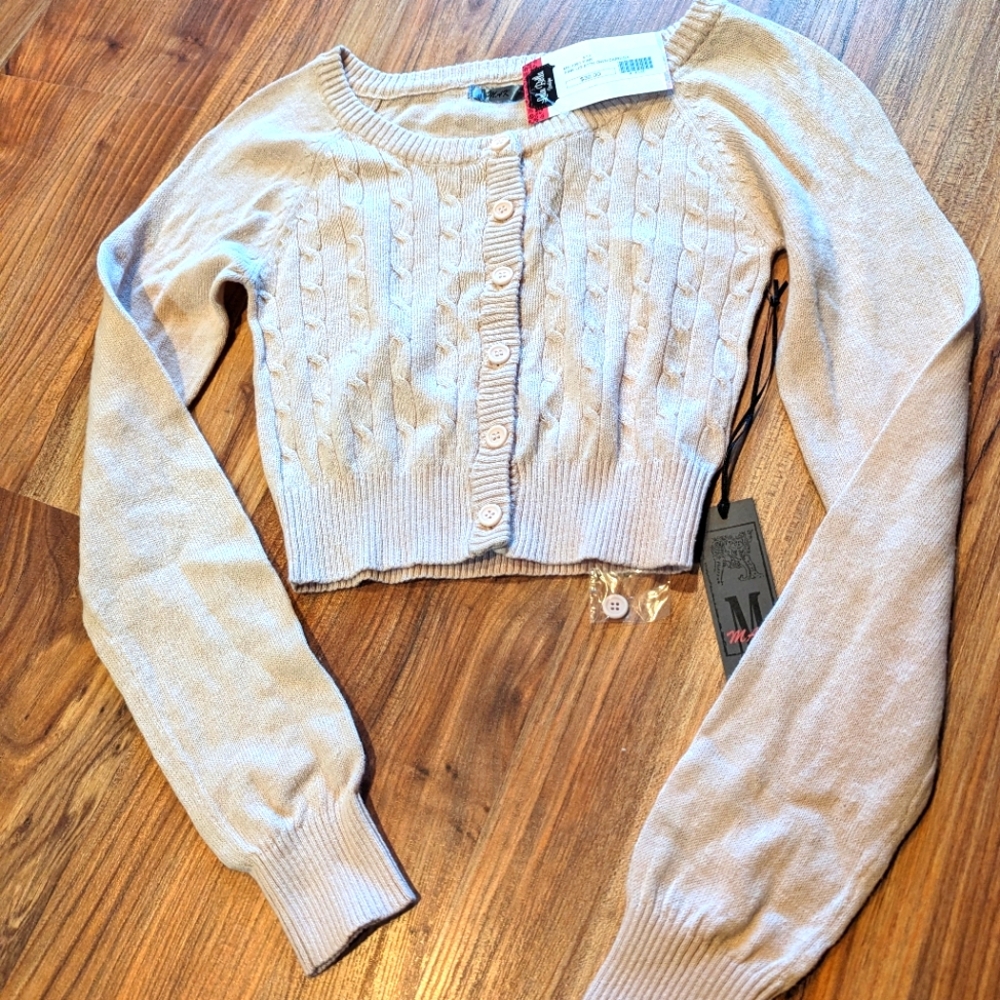NWT Pink Button Down Cardigan